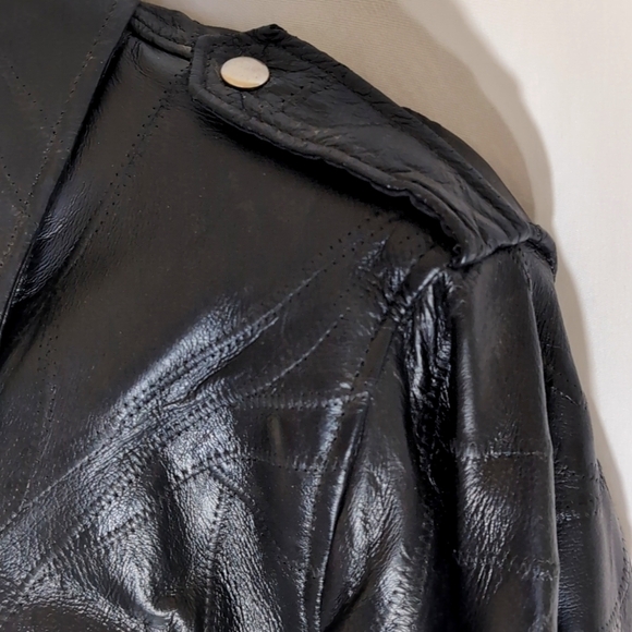 NWT Men's Genuine Black Leather Motorcycle Biker Jacket - Size XXL - Picture 10 of 14